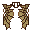 parallelInvicon Makeshift Wings.png: Inventory sprite for Makeshift Wings in Minecraft as shown in-game with description: &#c8a249Makeshift Wings This apparatus *should* grant its wearer the ability to fly