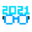 parallelInvicon New Year's Eve 2020 Glasses.png: Inventory sprite for New Year's Eve 2020 Glasses in Minecraft as shown in-game linking to New Year's Eve 2020 Glasses with description: New Year's Eve 2020 Glasses New Year's Eve 2020 Here's to 2021! When on head: +2 Armor