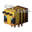 parallelInvicon Bee Hat.png: Inventory sprite for Bee Hat in Minecraft as shown in-game linking to Bee Hat with description: Bee Hat ♦ Hat Pack 1 ♦ Bzzzzz... When on head: +2 Armor