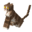 parallelInvicon Tabby Cat Hat.png: Inventory sprite for Tabby Cat Hat in Minecraft as shown in-game linking to Tabby Cat Hat with description: 򿸔Tabby Cat Hat ♦ Cat Series ♦ The purr-fect hat! When on head: +2 Armor