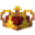parallelInvicon Gold Donator Crown.png: Inventory sprite for Gold Donator Crown in Minecraft as shown in-game linking to Gold Donator Crown with description: Gold Donator Crown Awarded to Player for their generous support for Parallel! When on head: +2 Armor